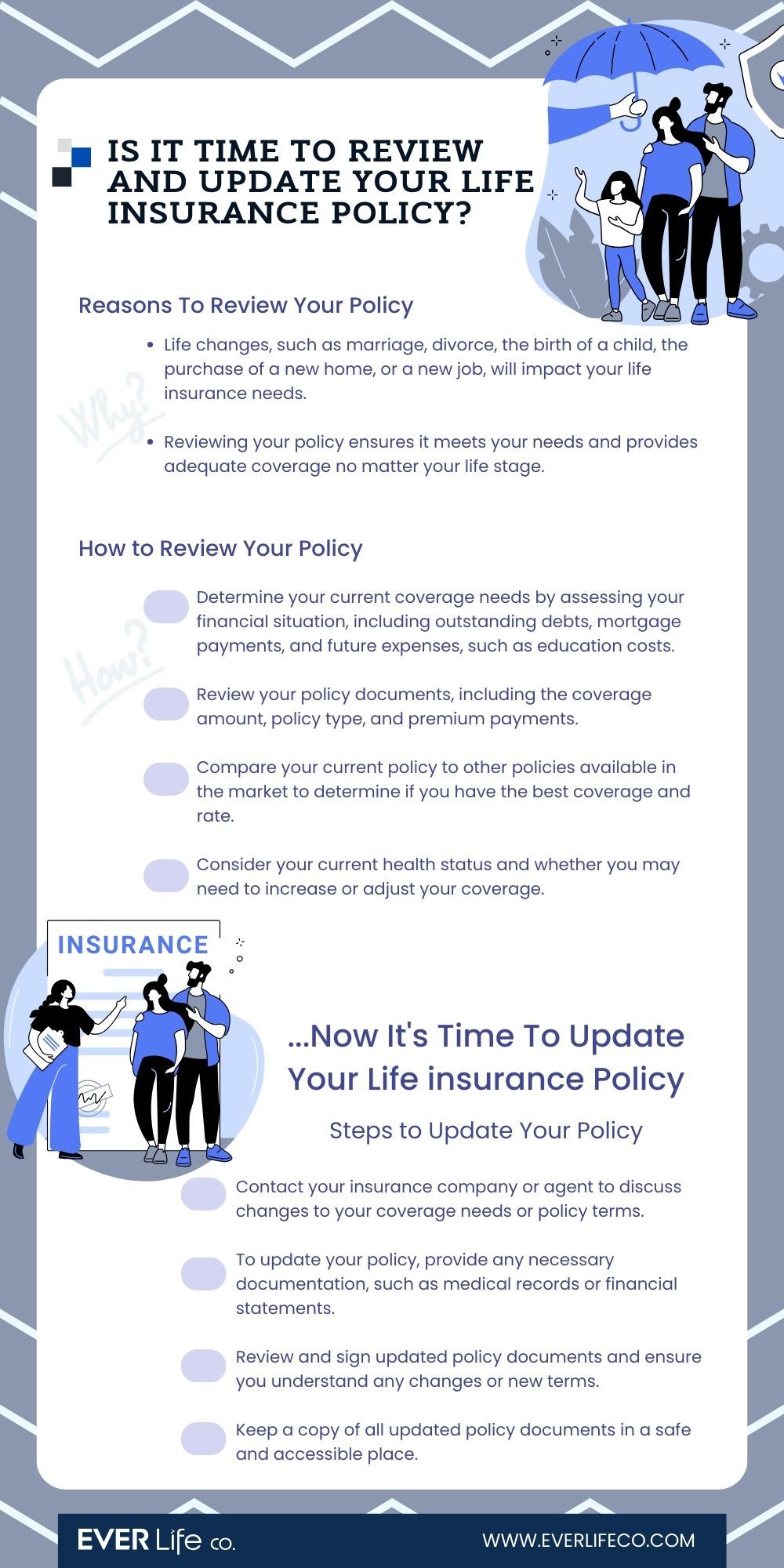 how to update a life insurance policy